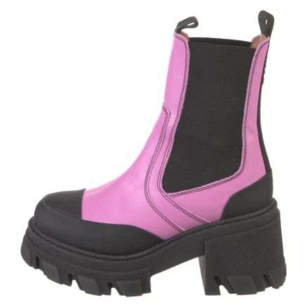 The RealReal Ganni Leather Chelsea Boots - Size 6